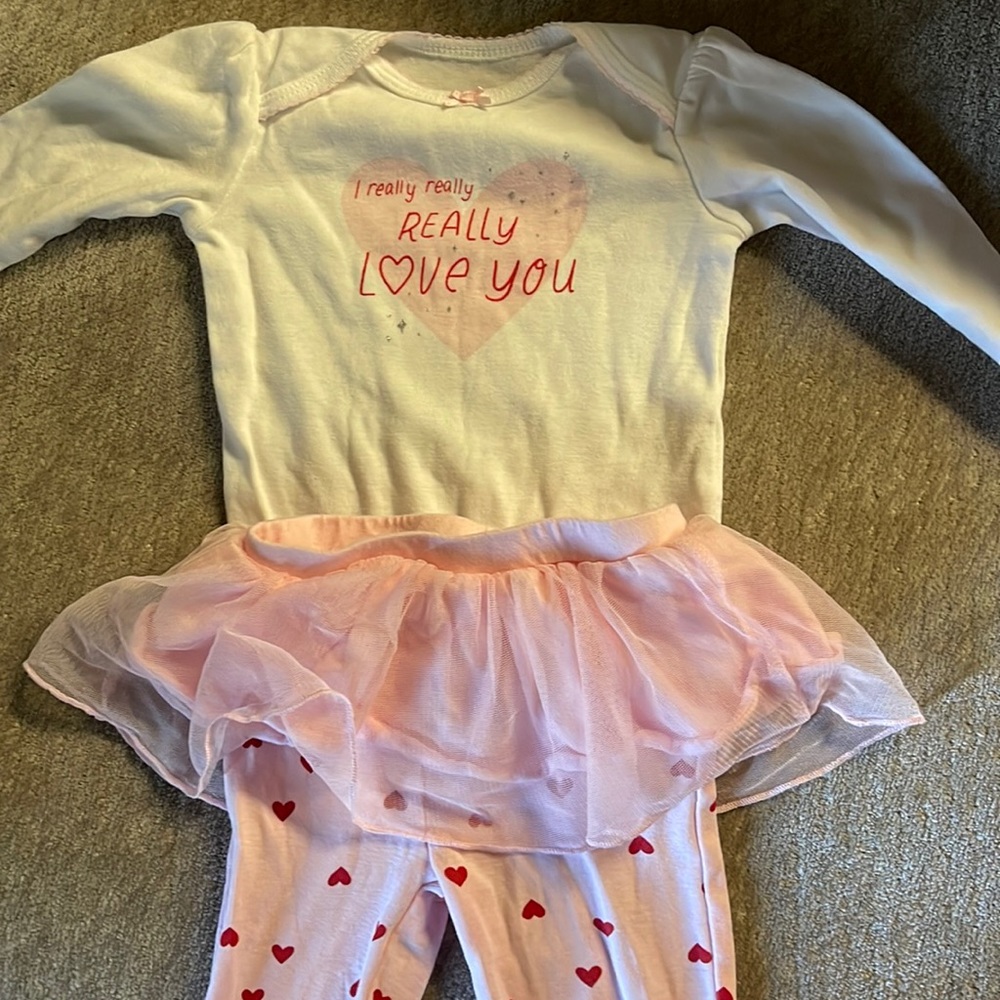Carter's Pink and White Kids Matching Set